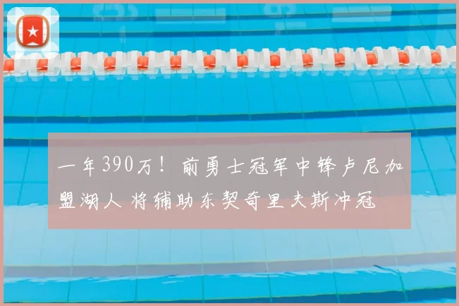 一年390万！前勇士冠军中锋卢尼加盟湖人 将辅助东契奇里夫斯冲冠